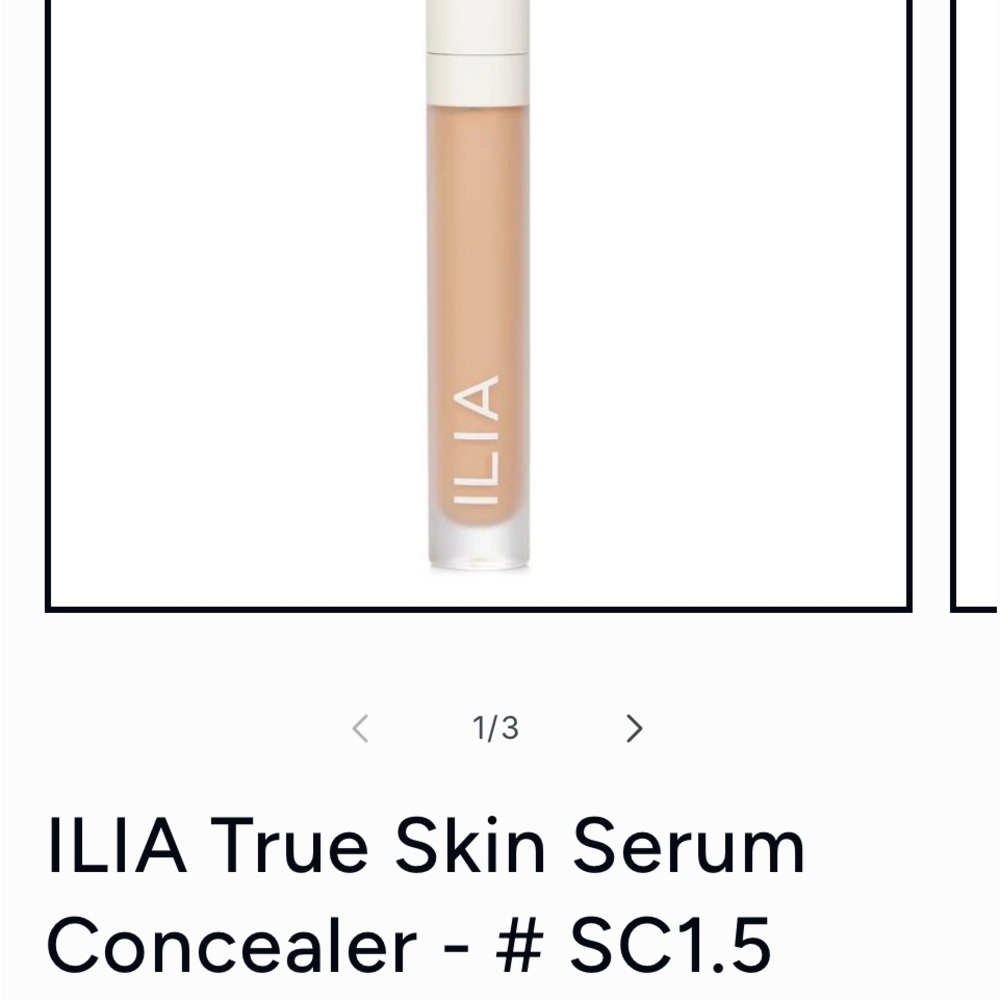 ILIA True Skin Serum Concealer in SC1.5 Natural Beige NIB